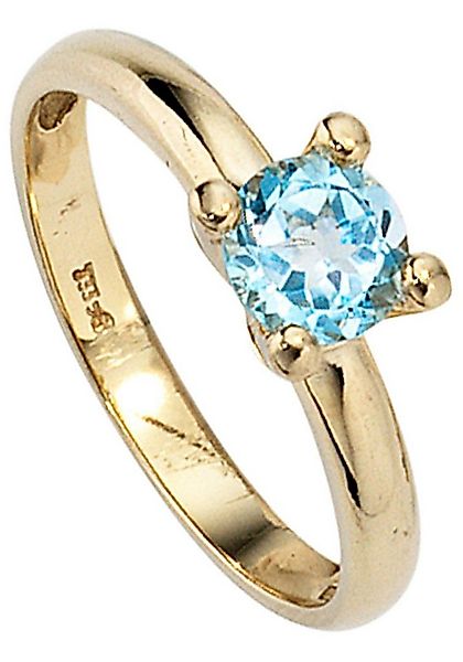 JOBO Goldring, 333 Gold mit Blautopas günstig online kaufen