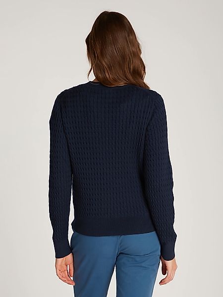 Tommy Hilfiger Strickjacke CO CABLE C-NK günstig online kaufen