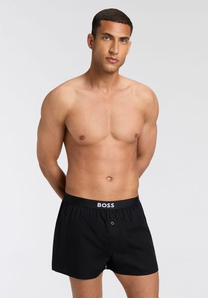 BOSS Pyjamashorts "2P Boxer Shorts EW" mit Logobund günstig online kaufen