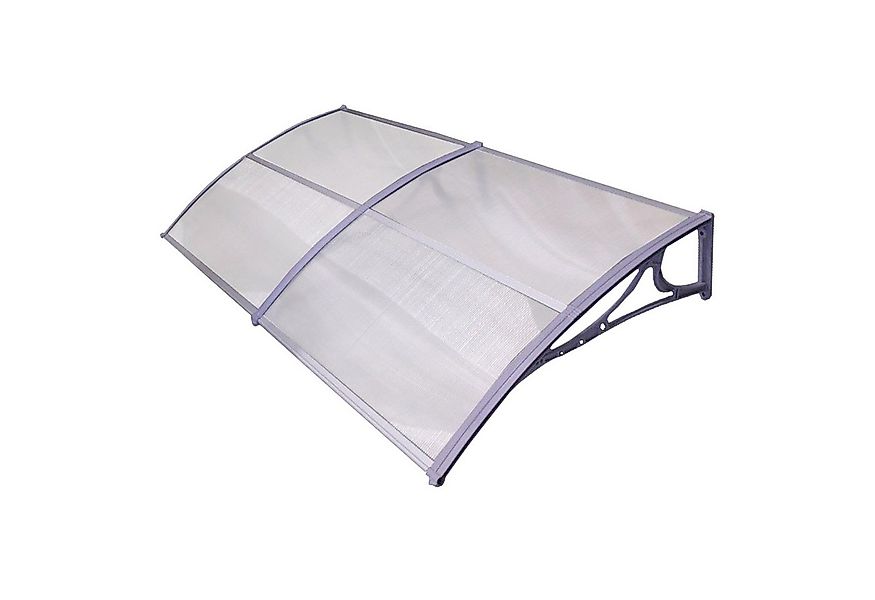 TRUTZHOLM Vordach Haustürvordach Hohlkammerplatte Aluabschlussleiste grau P günstig online kaufen