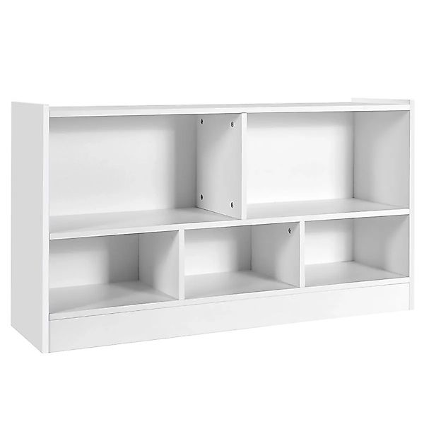 Costway Kinder Spielzeugschrank Holz 111 x 30 x 61,5 cm Weiß günstig online kaufen