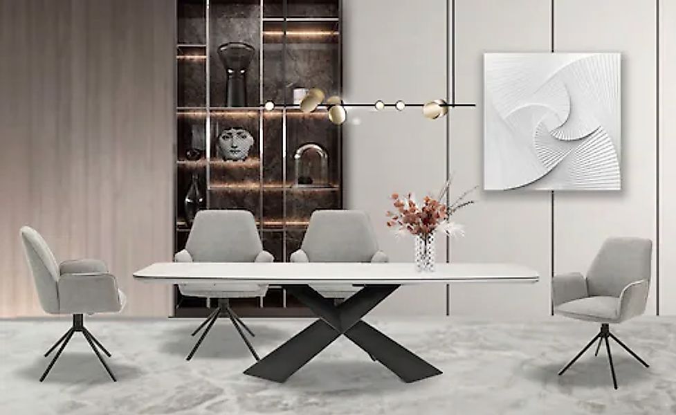 byLIVING Esszimmerstuhl »Blair« (Set) 2er-Set, 360 Grad drehbar, gemütliche günstig online kaufen