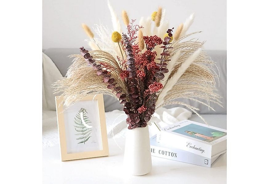 Trockenblume Pampasgras Trockenblumen,43 Stück Getrocknete Pampasgras-Dekor günstig online kaufen