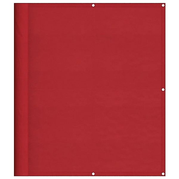 vidaXL Balkon-Sichtschutz Rot 120x700 cm 100% Polyester-Oxford 42002135 günstig online kaufen