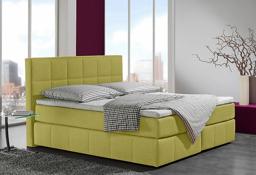 Home affaire Boxspringbett "Casano" mit feiner Steppung, in 3 Matratzenarte günstig online kaufen