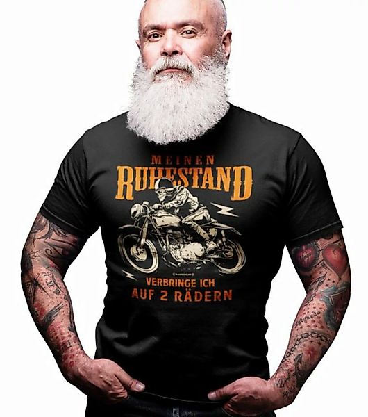 RAHMENLOS® T-Shirt für ältere Biker - Meinen Ruhestand verbringe ich auf zw günstig online kaufen