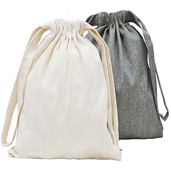 DuneDesign Einkaufskorb 2 Leinen Look Packbeutel günstig online kaufen