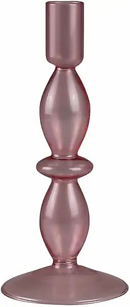 AM Design Kerzenständer »aus roséfarbenem Glas« stilvolle Ergänzung für rom günstig online kaufen