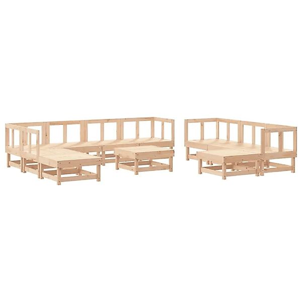 vidaXL 11-Tlg Garten-Lounge-Set Massivholz Kiefer 3186410 günstig online kaufen