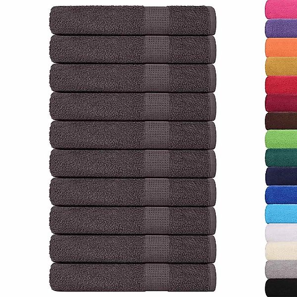 vidaXL Handtuch Saunatücher 25 Stk. Anthrazit günstig online kaufen