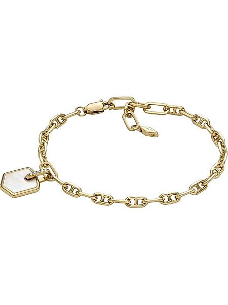 Fossil Armband Fossil Damen-Armband Metall, Edelstahl Perlmutt, HERITAGE günstig online kaufen