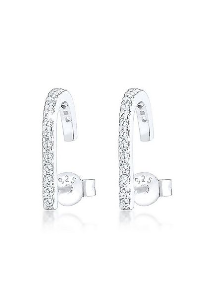 Elli Paar Ohrstecker Ohrstecker Suspender Zirkonia Weiß 925 Sterling Silber günstig online kaufen