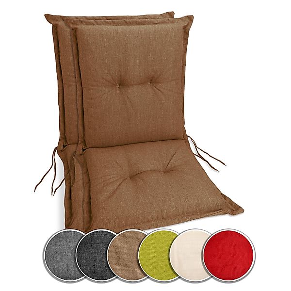 sunnypillow Stuhlkissen 1 Stück Gartenstuhlauflage Niedriglehner günstig online kaufen