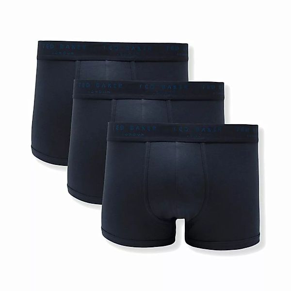 TED BAKER Herren Boxer Shorts 3er Pack - Pants, Cotton Stretch Dunkelblau X günstig online kaufen