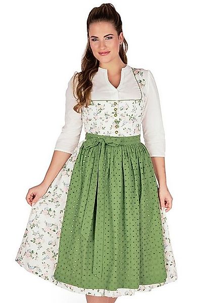 Berwin & Wolff Dirndl Midi Dirndl 2tlg. - NICOLA - creme/geblümt/olivgrün günstig online kaufen