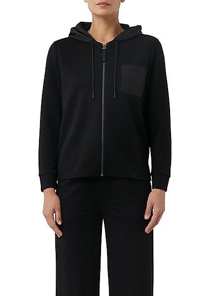 comma casual identity Kapuzensweatjacke mit aufgesetzter Brusttasche günstig online kaufen