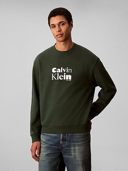 Calvin Klein Sweatshirt LS EU 350TERRY CALVIN BOLD GRAPH Rundhalsausschnitt günstig online kaufen