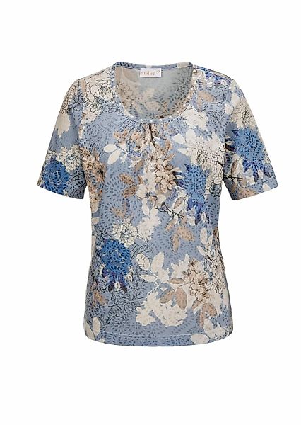 GOLDNER Print-Shirt "Kurzgröße Druckshirt mit Perlen" günstig online kaufen