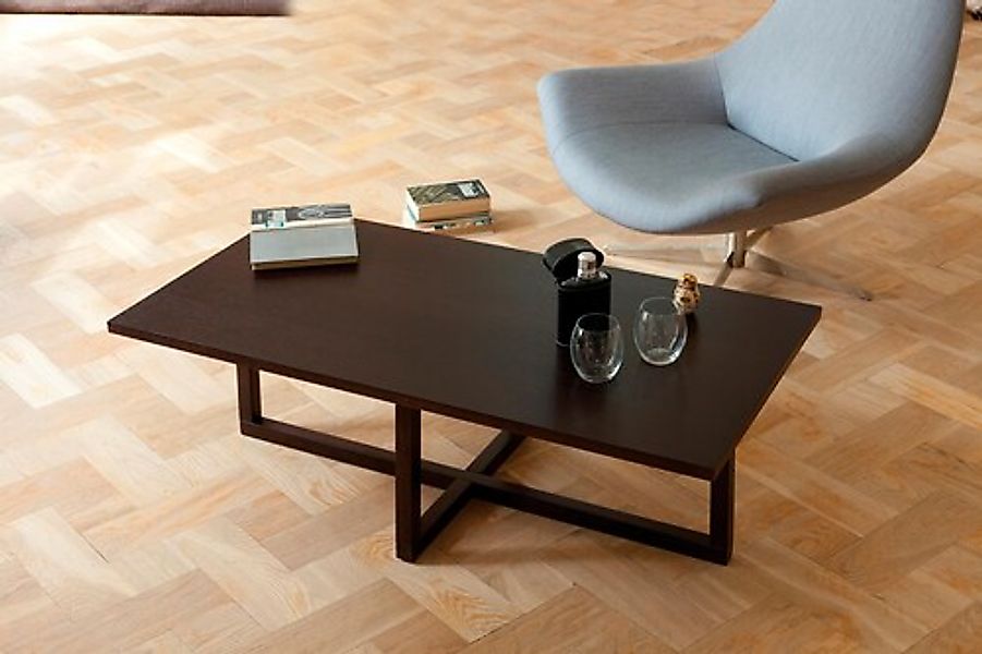 Woodman Couchtisch »Milo«, Breite 115 cm, Gestell aus Massivholz günstig online kaufen