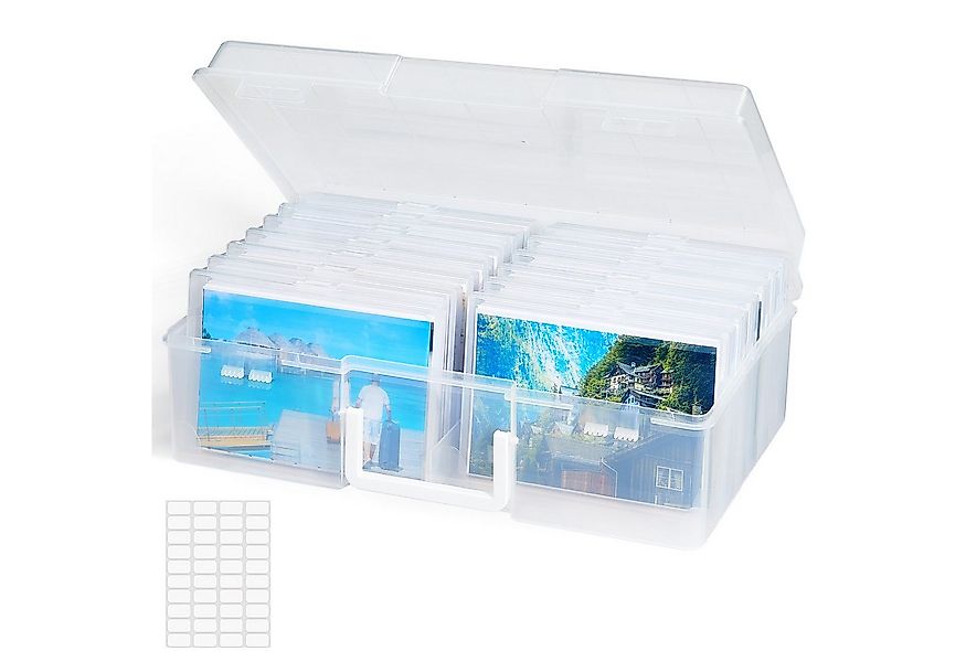 Lifewit Fotobox Foto Aufbewahrungsbox, 10x15cm, Fotobox 14 innere Fotofäche günstig online kaufen