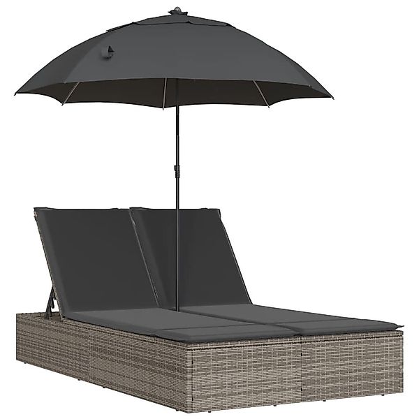 vidaXL Gartenliege Doppel-Sonnenliege mit Kissen & günstig online kaufen