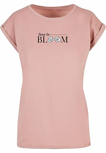 Merchcode T-Shirt "Merchcode Damen Ladies Time to bloom - Extended Shoulder günstig online kaufen