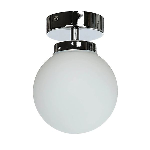 EASYLIGHT Deckenlampe Kugel Schirm Rund Ø 15 cm Metall Glas E14 günstig online kaufen