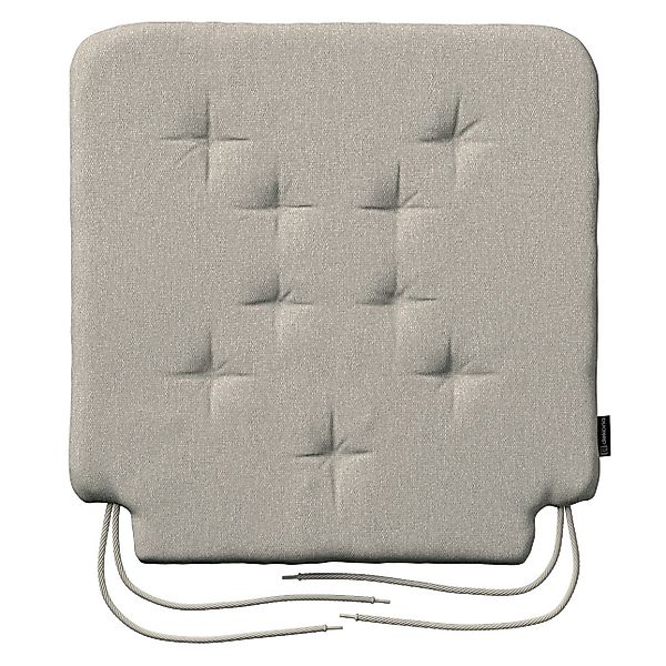 Stuhlkissen Christoph mit Bindeschnur, beige, 42 x 41 x 3,5 cm, Amsterdam ( günstig online kaufen