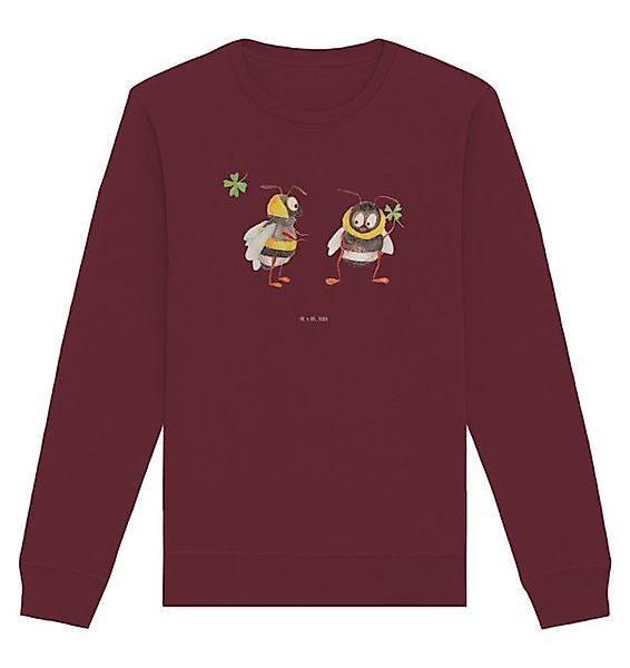 Mr. & Mrs. Panda Longpullover Bienen Paar Größe XL - Burgundy - Geschenk, P günstig online kaufen
