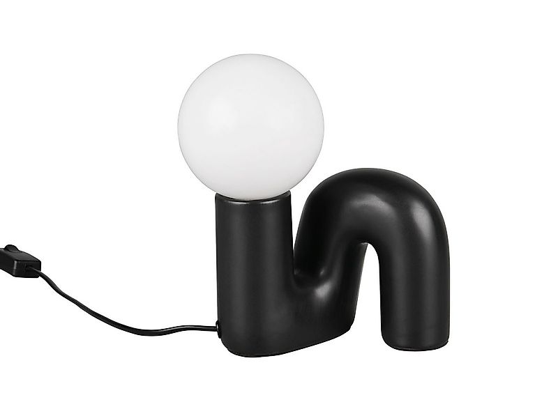 Reality Leuchten LED Nachttischlampe aus Keramik mit Glaskugel, Höhe 21,5cm günstig online kaufen