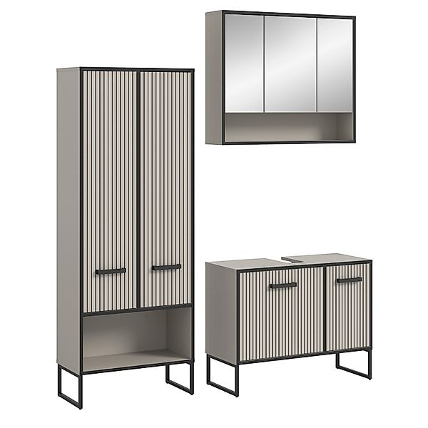 Inn.Furn Badmöbel Set 3-teilig in Sand 154 x 192 cm Scana günstig online kaufen