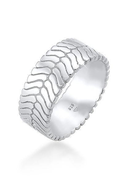Elli Fingerring Bandring Gräten Struktur Trend günstig online kaufen