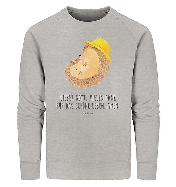 Mr. & Mrs. Panda Longpullover Igel Beten Größe XL - Heather Grey - Geschenk günstig online kaufen