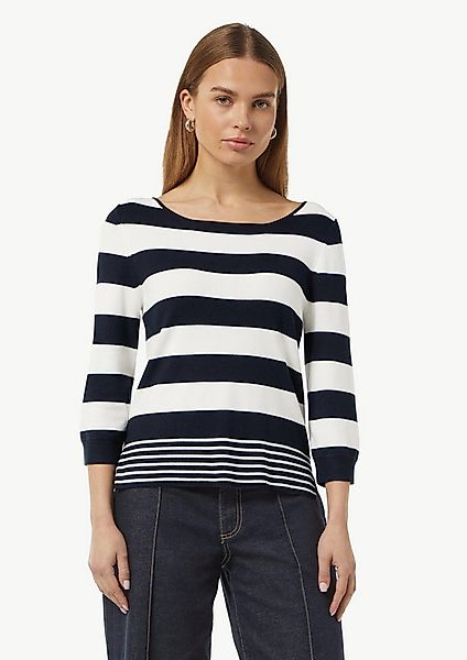 comma 3/4 Arm-Pullover Strickpullover Strickpullover mit seitlich geschlitz günstig online kaufen