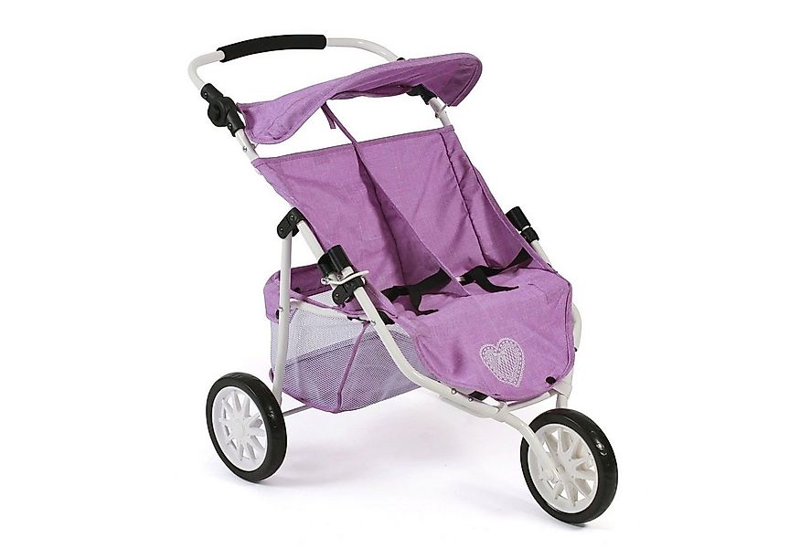 CHIC2000 Puppenwagen 697 35 Zwillings-Jogger, Melange Flieder günstig online kaufen