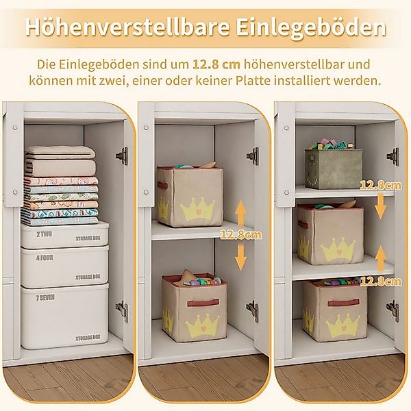 HAUSS SPOLE Etagenbett mit Ablagekorb, 2 Schubladen, Treppenschrank, Ablage günstig online kaufen