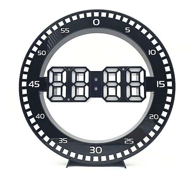 POPOLIC Wanduhr LED-Uhr, 3D Wanduhr, LED-Anzeige, elektronische USB-Uhr (le günstig online kaufen