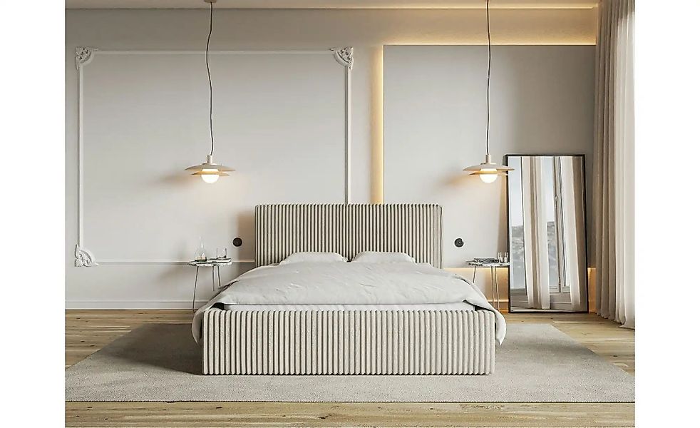 Polsterbett mit Bettkasten Tilio ¦ beige ¦ Maße (cm): B: 160 H: 96,5 Betten günstig online kaufen