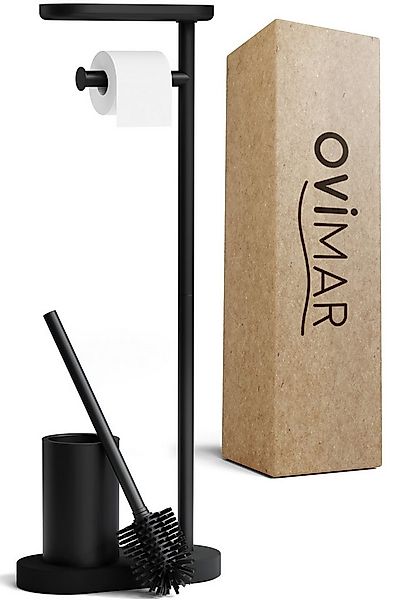 ovimar WC-Garnitur Tysnes, (1-tlg), aus Edelstahl in Schwarz zur günstig online kaufen