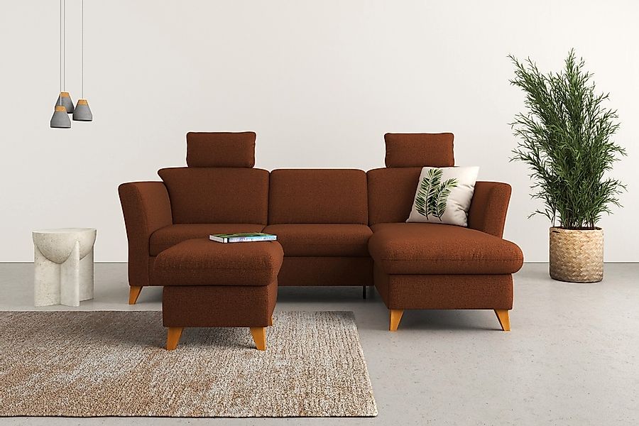Home affaire Ecksofa "Trelleborg L-Form" Federkern-Polsterung, wahlweise mi günstig online kaufen