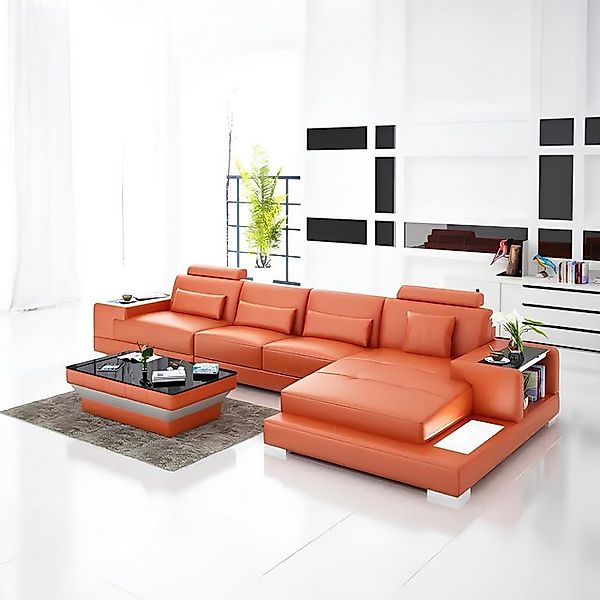 Xlmoebel Ecksofa Designer-Ledersofa in L-Form für Wohnlandschaft, Hergestel günstig online kaufen