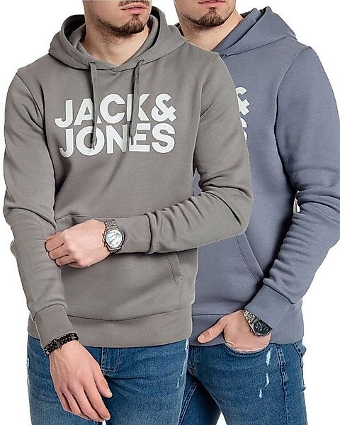 Jack & Jones Kapuzenpullover stilvolle Hoodies mit Logoprint (Spar Set, Dop günstig online kaufen