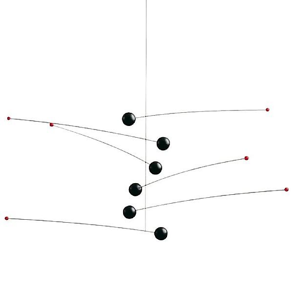Flensted Mobiles Skulptur Mobile Futura Schwarz günstig online kaufen