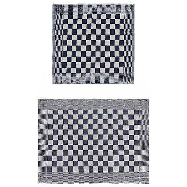 vidaXL 20-Tlg Handtuch-Set Blau und Weiß Baumwolle 136289 günstig online kaufen