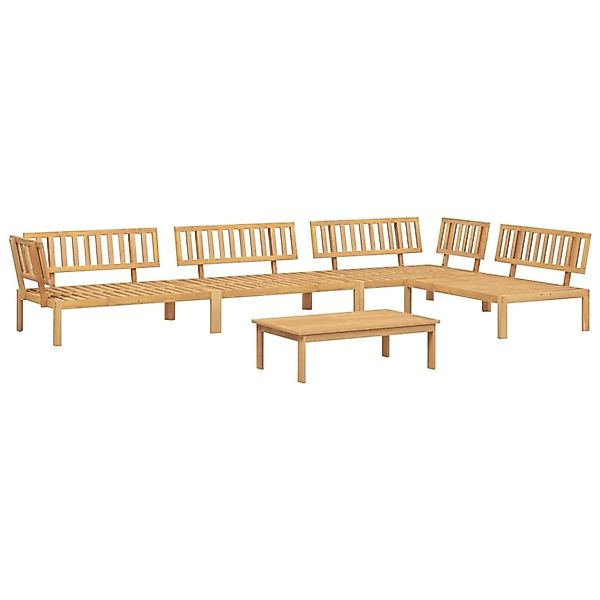 vidaXL 5-tlg. Garten-Sofagarnitur aus Paletten Massivholz Akazie günstig online kaufen
