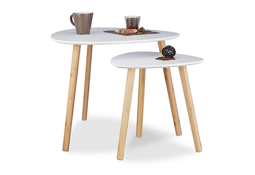 relaxdays Satztisch 2er Set im nordischen Desig günstig online kaufen