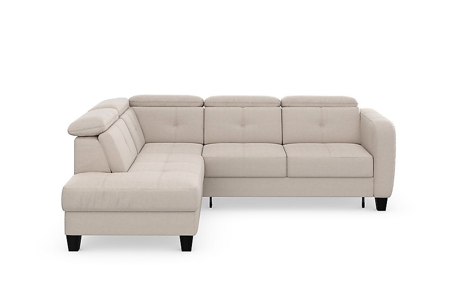 sit&more Ecksofa »Belluci L-Form«, inklusive Federkern, wahlweise mit Bettf günstig online kaufen