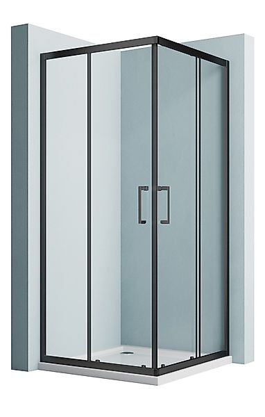 Hopibath Eckdusche Duschkabine 80x80 Eckeinstieg Schiebetür günstig online kaufen