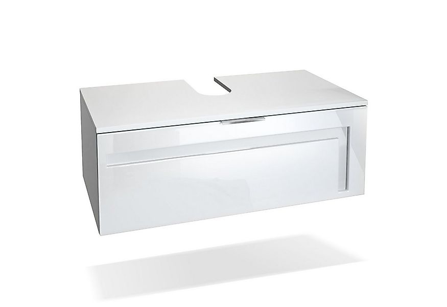 Vladon Waschbeckenunterschrank Aloha V2 (Wachtischunterschrank) Weiß matt/W günstig online kaufen