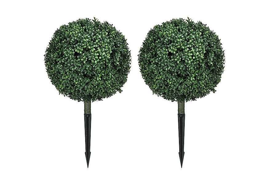 Kunstpflanze 2er Set Künstliche Buchsbaum Kunstpflanze, Runde Fake Plant Bu günstig online kaufen